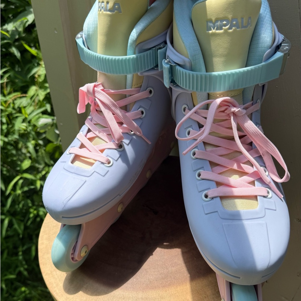 IMPALA LIGHTSPEED INLINE SKATES - FAIRY FLOSS Size 9 Rollerblades Pastel